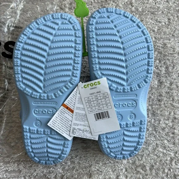 NWT Men’s Women’s Classic Crocs Clog - Blue Calcite- Size Mens 6 / Women’s 8 - Picture 3 of 4